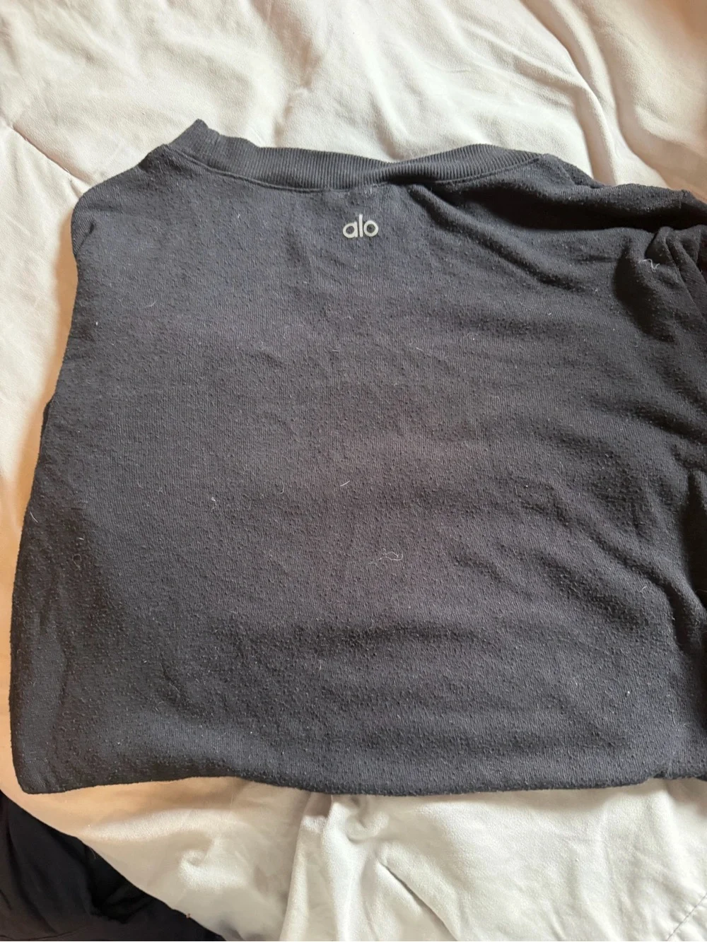 alo Black Crewneck long sleeve